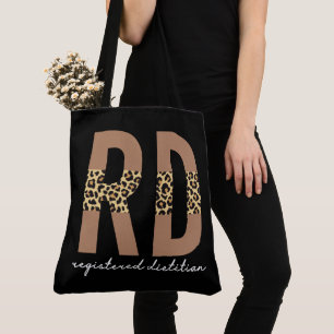 Tote Bag Cadeaux imprimés guépard pour diététiste agréé