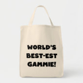 Tote Bag Cadeaux noirs et blancs du Meilleur-est Gammie du  (Devant)