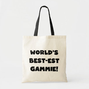 Tote Bag Cadeaux noirs et blancs du Meilleur-est Gammie du