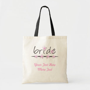 Tote Bag Cadeaux nuptiaux pétales roses
