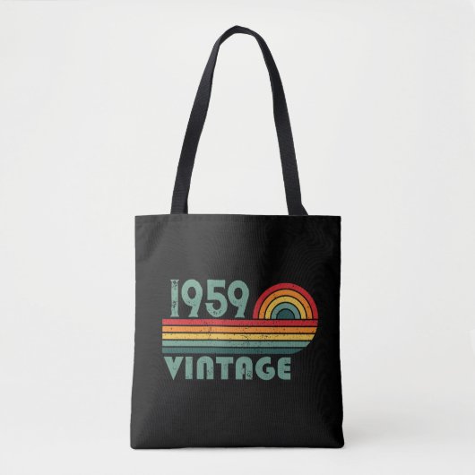 Tote Bag Cadeaux personnalisés vintages 65e anniversaire (Devant)