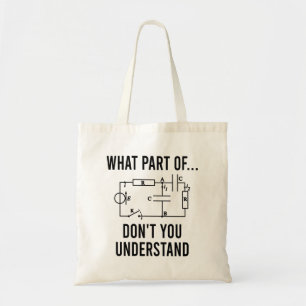 Tote Bag cadeaux pour ingénieur électrique, cadeaux élec