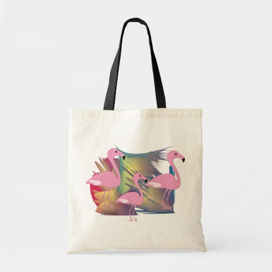 Tote Bag Cadeaux tropicaux de Flamant rose (Devant)
