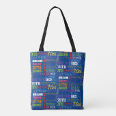 Tote Bag Cadeaux Uniques Et Spéciaux 70e Anniversaire (Dos)