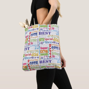 Tote Bag Cadeaux Uniques Et Spéciaux De Fête Du 40E Anniver