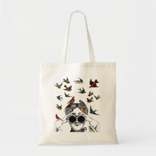 Tote Bag cadeaux vintages d'observation d'oiseau pour des