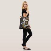 Tote Bag Cadran Steampunk avec libellule (Sur le modèle)