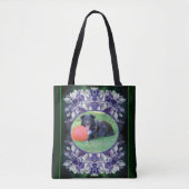 Tote Bag Cadre de pétales Blue Hydrangea Créez votre propre (Devant)