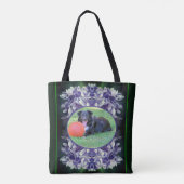 Tote Bag Cadre de pétales Blue Hydrangea Créez votre propre (Dos)