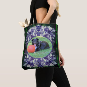 Tote Bag Cadre de pétales Blue Hydrangea Créez votre propre