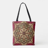 Tote Bag Cadre élégant : perle et or. (Dos)
