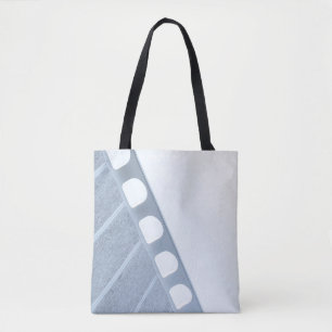 Tote Bag Cadre en métal noir et blanc