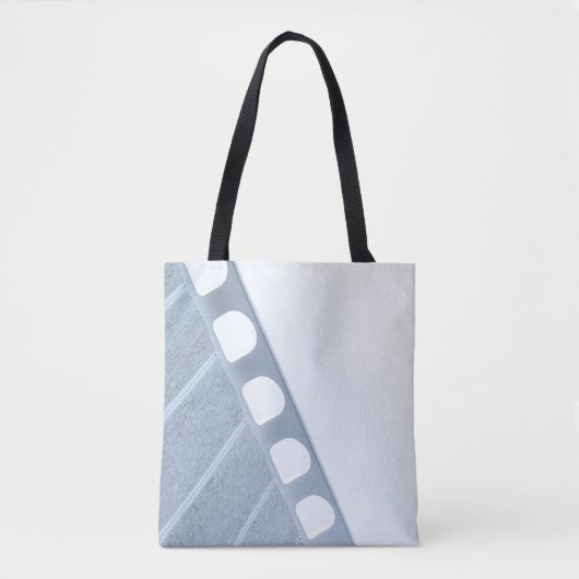 Tote Bag Cadre en métal noir et blanc (Devant)