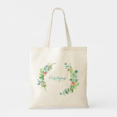 Tote Bag Cadre Floral rose (Dos)