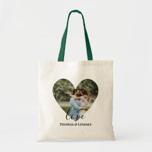 Tote Bag Cadres cardiaques photo personnalisées Calligraph