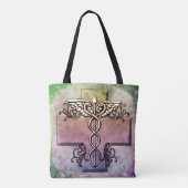 Tote Bag Caducée à croix pastel (Dos)
