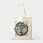 Tote Bag Caducée gris Infirmière néonatale (Devant)