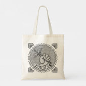 Tote Bag Caducée main infirmière (Dos)