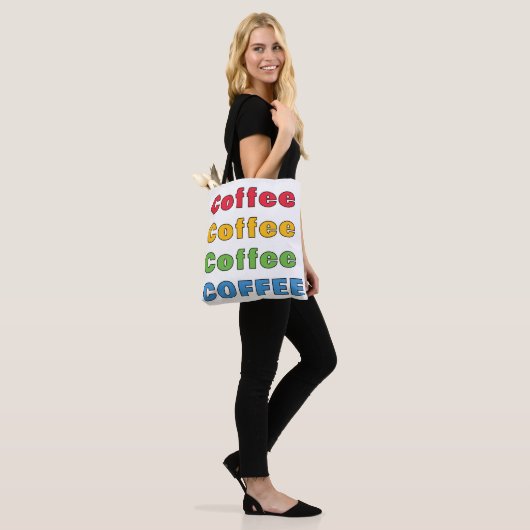 Tote Bag Café café café café (Sur le modèle)