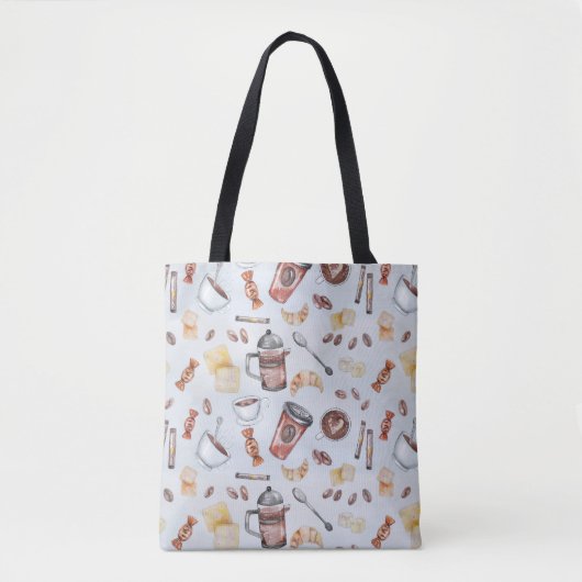 Tote Bag Café caféine caféine (Devant)