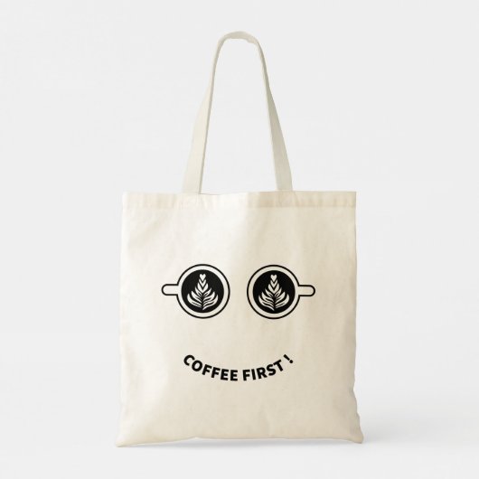 Tote Bag Café d'abord (Dos)