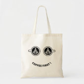 Tote Bag Café d'abord (Devant)