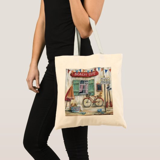 Tote Bag Café de plage (Devant (produit))