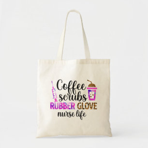 Tote Bag Café, Écrans, Gants en caoutchouc - Citation de vi