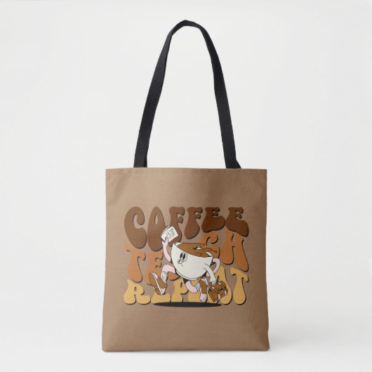 Tote Bag Café Enseigner Répéter (Devant)