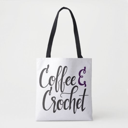 Tote Bag Café et crochet (Devant)
