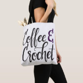Tote Bag Café et crochet (De près)