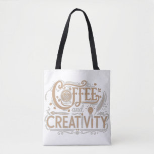 Tote Bag Café et Typographie Créative