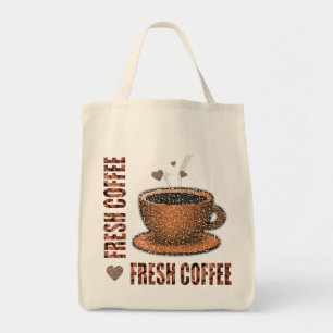 Tote Bag Café Frais Et Tasse À Café