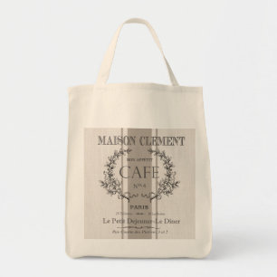 Tote Bag café français vintage moderne