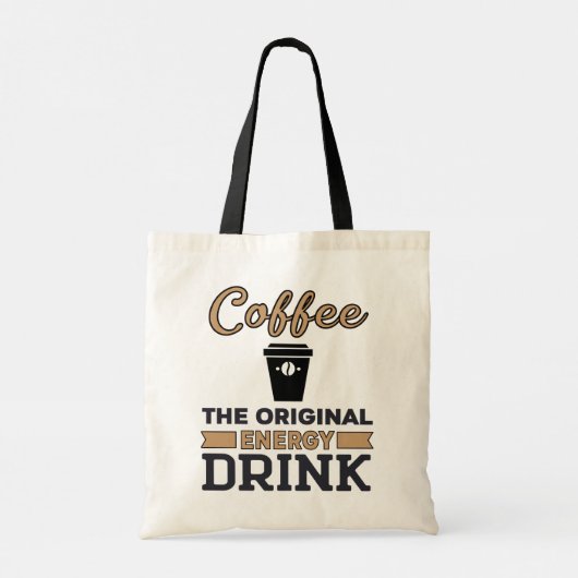 Tote Bag Café : La boisson originale à l'énergie (Dos)