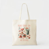 Tote Bag Café, livres et amour (Devant)