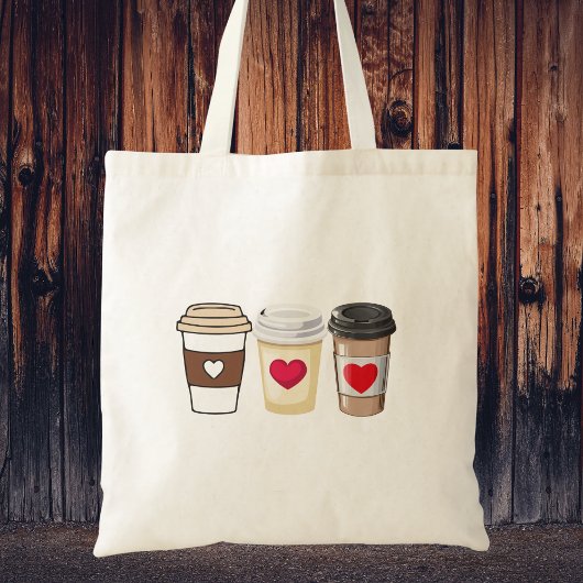 Tote Bag Café Mignon Tendance Moderne