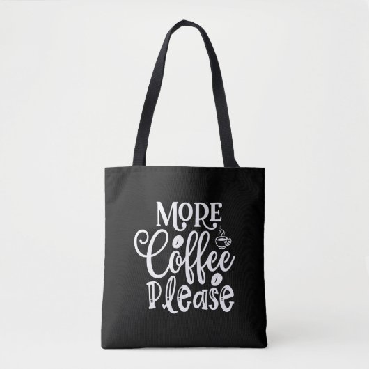 Tote Bag café non s'il vous plaît (Devant)