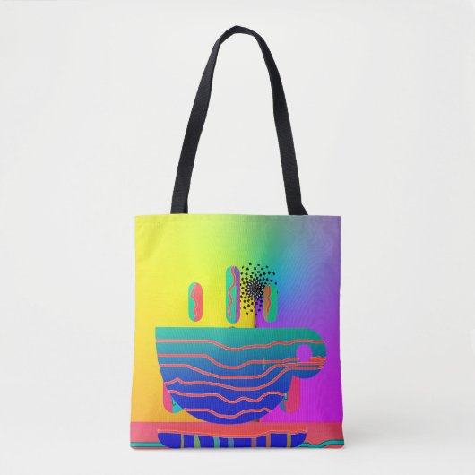 Tote Bag Café ou thé ? Décoratif (Devant)