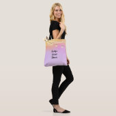 Tote Bag Cafe String Lights Fête des mariées avec date (Sur le modèle)