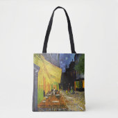 Tote Bag Café Terrasse à la nuit par van Gogh (Devant)