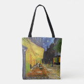 Tote Bag Café Terrasse à la nuit par van Gogh (Dos)