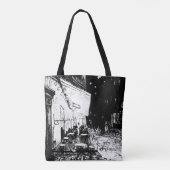 Tote Bag Café Terrasse en soirée (Dos)