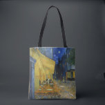 Tote Bag Café Terrasse en soirée | Vincent van Gogh<br><div class="desc">Cafe Terrace at Night (1888) de Vincent van Gogh est une représentation lumineuse et emblématique d'un café extérieur à Arles, en France, sous un ciel étoilé. Le jaune vif du café contraste magnifiquement avec le bleu profond de la nuit, créant une ambiance chaleureuse et accueillante. Les coups de pinceau expressifs...</div>