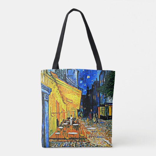 Tote Bag Cafe Terrasse tableau d'art de Vincent van Gogh (Dos)