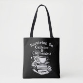 Tote Bag Caféine et suspense (Devant)