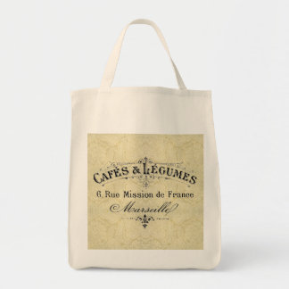 Tote Bag Cafés et épicerie français Fourre-tout de