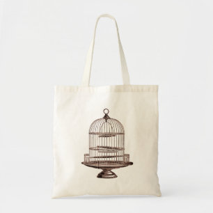 Tote Bag Cage d'oiseaux Vintage