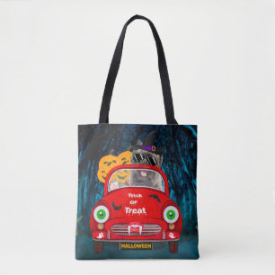 Tote Bag Cairn Terrier voiture de conduite effrayant Hallow