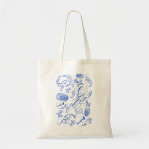 Tote Bag Cajun Seafood Boil - Southern Coastal Food Art